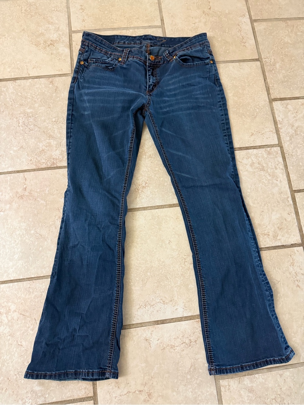 Seven7 Bootcut Stretch Jeans Women’s Size 12 Medium Wash EUC